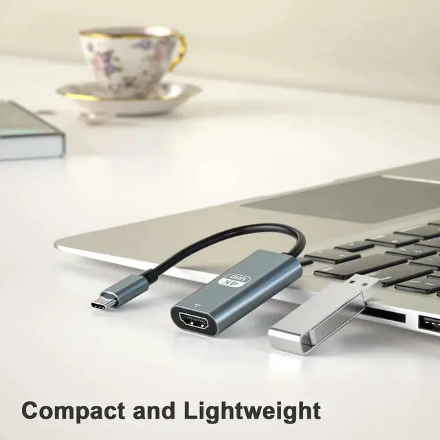Alt view image 3 of 6 - Aomoproing USB C to HDMI Adapter (4K@60HZ) Type-C(Thunderbolt 3) to Female HDMI Adapter,Compatible with MacBook Pro 2019/2018/2017, MacBook Air/iPad Pro 2018, Samsung Galaxy S10/S9 and More