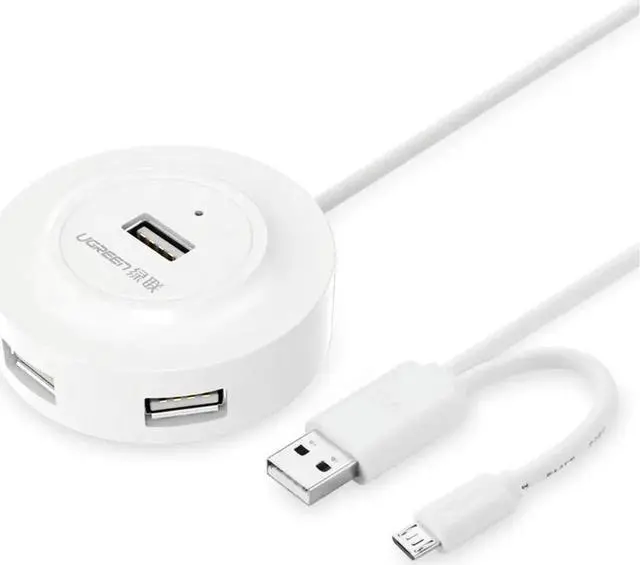 Main image of Aomoproing 4 Ports USB 2.0 HUB with Micro USB2.0 OTG USB Splitter Adapter with Cable for Laptop PC Computer