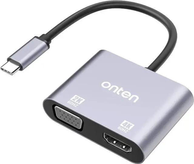 Main image of Aomoproing ONTEN USB C to HDMI VGA Adapter (2-in-1)