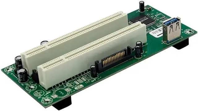 Alt view image 5 of 6 - Aomoproing PCI-Express To PCI Adapter Card Pcie To Pci Slot Expansion Card with 15 Pin SATA Power Cable Connector For PC(as shown)