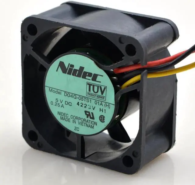 Alt view image 3 of 3 - Aomoproing FOR Nidec d04g-05ts1 01AH 5V 0.25a 40204cm double ball cooling fan