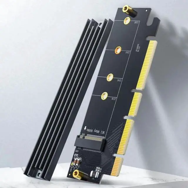Alt view image 5 of 6 - Aomoproing PCIE 4.0 x16 to for M.2 NVME SSD Adapter Card for M.2 NVME to PCIE X16 Expansion Card 64Gbps Support 2230 2242 2260 228