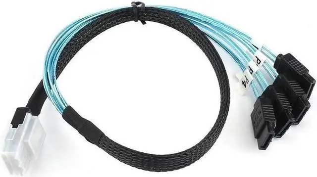 Main image of Aomoproing Breakout Cable Hard Drive Splitter Cable SATA 3.0 III 6Gbps SAS Cable for Server SATA 7 Pin to SATA 7 Pin Data Cable