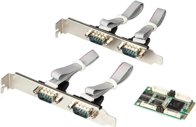 Main image of Aomoproing Mini PCI express 4 Serial ports Controller card mini PCIe to DB9 RS232 adapter mini PCI-E COM Card MCS9904