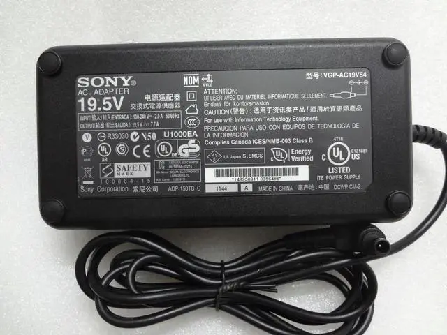 Main image of Aomoproing Genuine 19.5V 7.7A 150W VGP-AC19V54 AC Adapter FOR Sony VAIO VPCL237FX VPCL22V1E