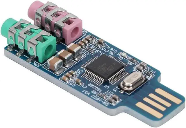 Alt view image 5 of 7 - Aomoproing Free USB Sound Card Computer External Sound Card Module CM108 Chip DAC Decoder Board for Computer Laptop
