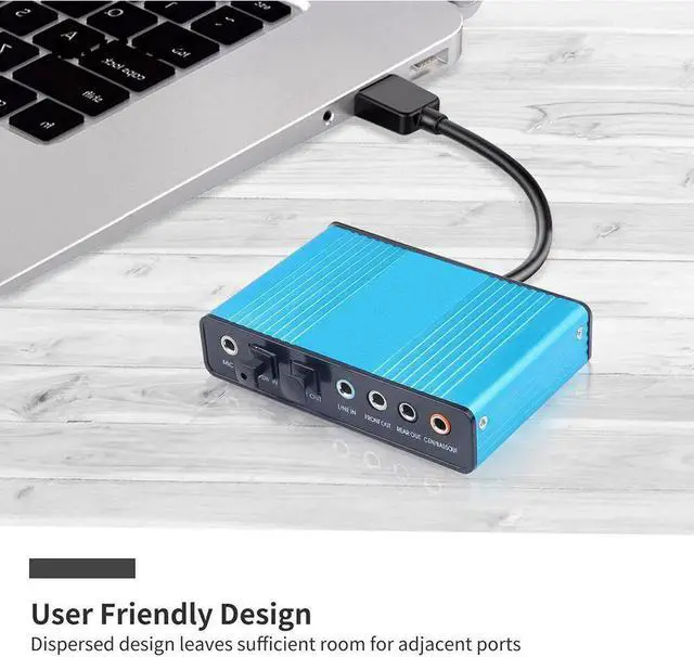 Alt view image 6 of 7 - Aomoproing Professional External USB Sound Card 6 Channel 5.1 7.1 Optical Audio Card Adapter for PC Computer Laptop Promotion