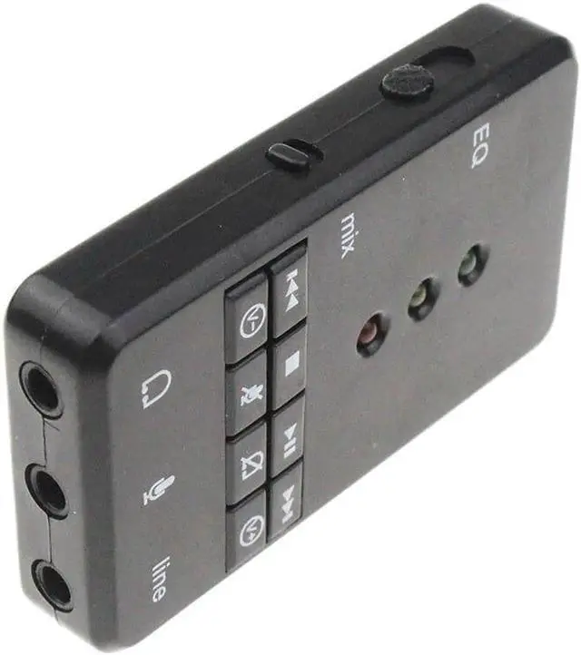 Alt view image 5 of 5 - Aomoproing Quality EQ Xear 3D USB Sound Card 7.1 Channel Audio Adapter LED Indicator For Windows Vista/XP/7/8/Mac OS/Android