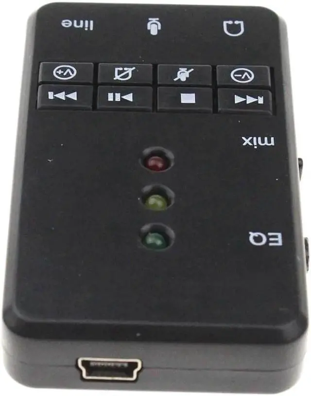 Alt view image 4 of 5 - Aomoproing Quality EQ Xear 3D USB Sound Card 7.1 Channel Audio Adapter LED Indicator For Windows Vista/XP/7/8/Mac OS/Android