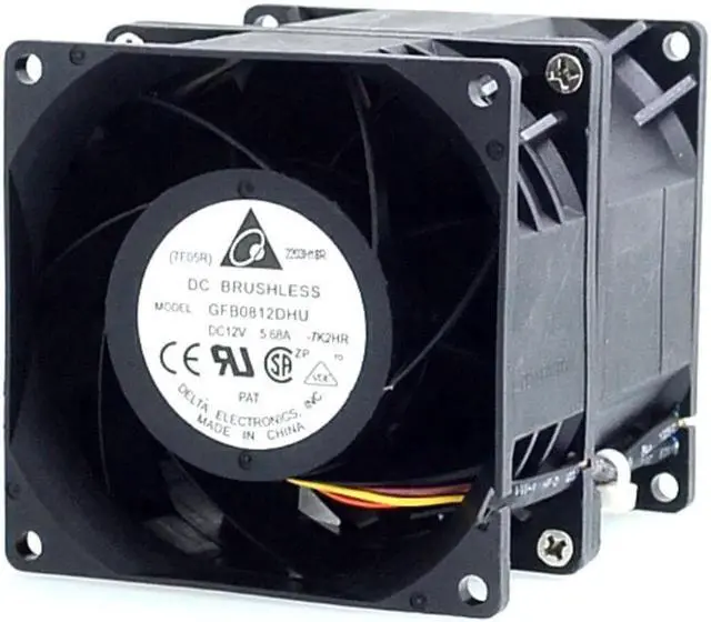 Alt view image 2 of 3 - Aomoproing car electric turbocharger boost 80mm dual-motor force strong 13V 5.88A GFB0812DHU 80 * 80 mm