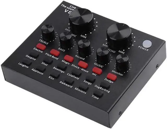 Main image of Aomoproing Audio USB Headset Microphone Webcast Live Sound Card for Youtuber 18 Sound Effects 6 Modes Sound Card for Phone Computer