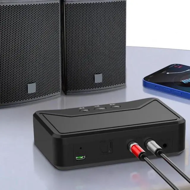 Alt view image 3 of 3 - Aomoproing BT300 Bluetooth 5.0 Bluetooth Receiver 3.5mm AUX Jack Easy to Use Black HiFi Bluetooth Audio Receiver for SmartPhone Gameconsole