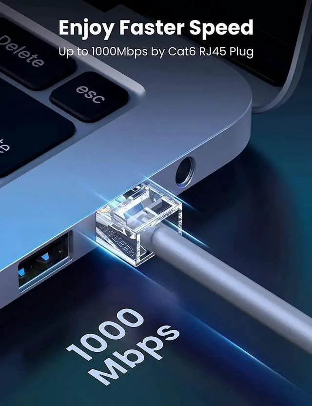 Alt view image 3 of 7 - Aomoproing RJ45 Connector 50 Pack Cat6 Cat5e RJ45 Pass Through Plug Ends Ethernet Cable Crimp Network Plug LAN Connector Crystal