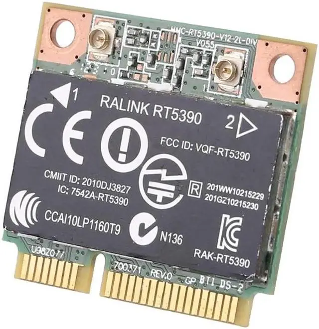 Alt view image 2 of 6 - Aomoproing RT5390 Half Mini PCIe Wlan Wireless Card SPS 670691-001 for H-P436 CQ45 G4 4340S 4445s SPS 691415-001 Dropship