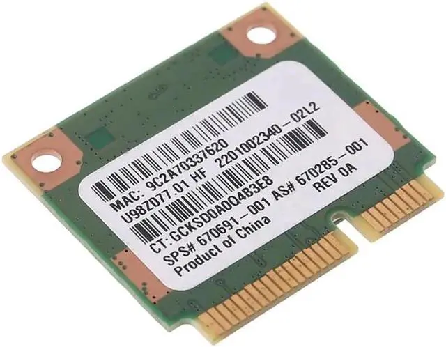 Alt view image 4 of 6 - Aomoproing RT5390 Half Mini PCIe Wlan Wireless Card SPS 670691-001 for H-P436 CQ45 G4 4340S 4445s SPS 691415-001 Dropship