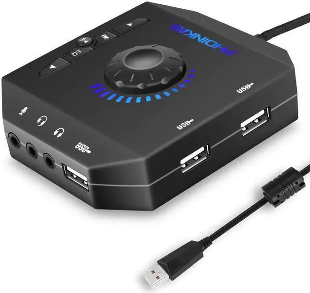 Main image of Aomoproing Computer USB Sound Card 7.1 Channel Audio Adapter Converter Audio Interface for PC Laptop External Sound Card