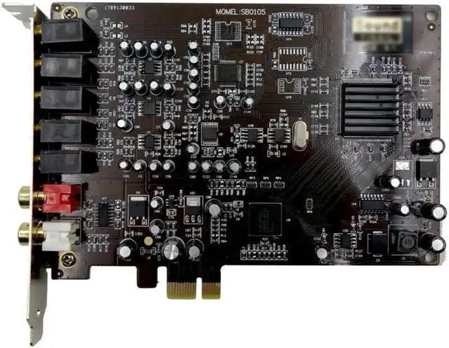 Alt view image 5 of 5 - Aomoproing 5.1 Sound Card PCI Express PCI-E Built-In Double Output Interface for PC Window XP/7/8/10