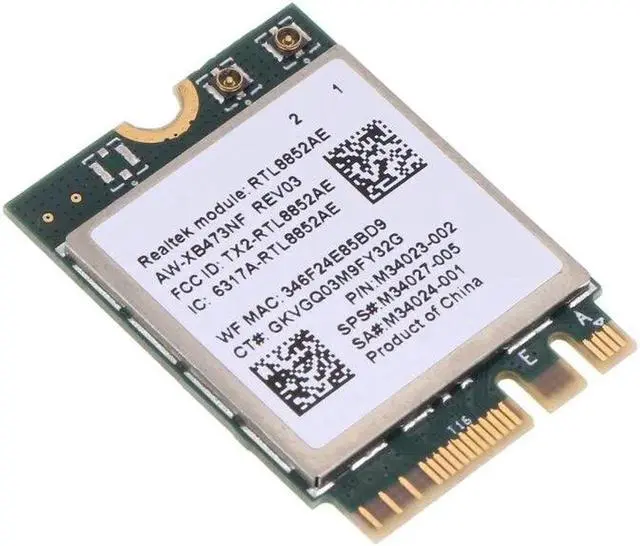 Alt view image 6 of 6 - Aomoproing RTL8852AE Wi-Fi 6 Combo Card 802.11ax .2 5G Wifi Wireless Wlan Card BT 5.2 Dropship