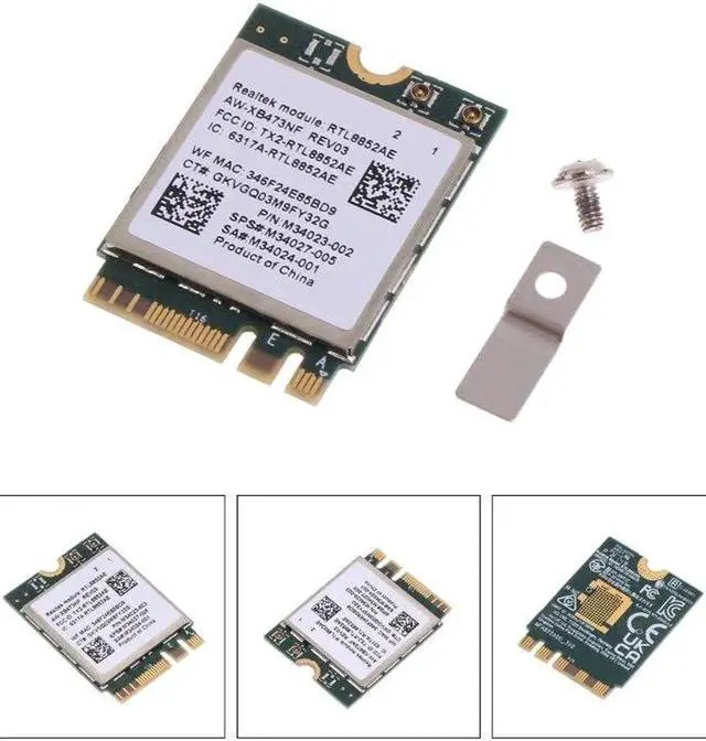Alt view image 5 of 6 - Aomoproing RTL8852AE Wi-Fi 6 Combo Card 802.11ax .2 5G Wifi Wireless Wlan Card BT 5.2 Dropship