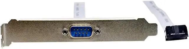 Alt view image 4 of 5 - Aomoproing For Motherboard 9 Pin Female to RS232 DB9 Pin Com Port Ribbon Serial Cable Connector Bracket with cable