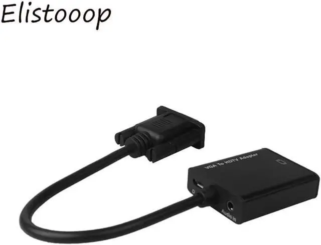 Alt view image 4 of 5 - Aomoproing VGA TO MI Converter Male to Female VGA Cable Adapter With 3.5 mm Audio Output VGA to MI for PC laptop to TV Projector