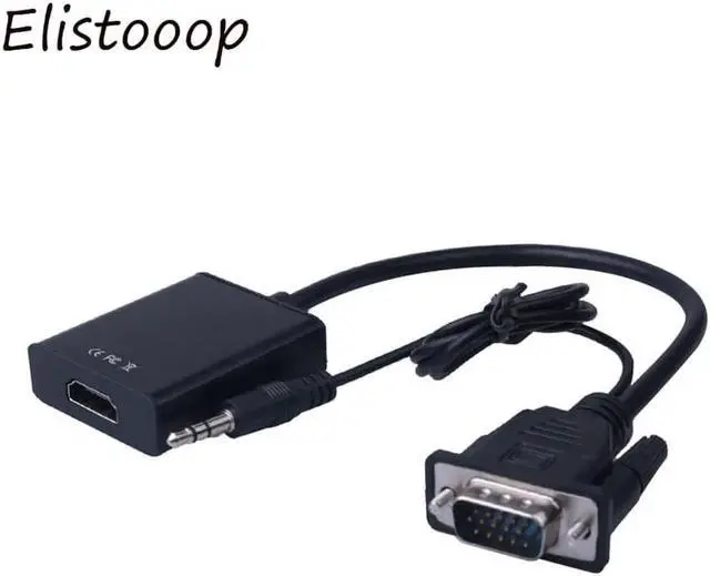 Main image of Aomoproing VGA TO MI Converter Male to Female VGA Cable Adapter With 3.5 mm Audio Output VGA to MI for PC laptop to TV Projector