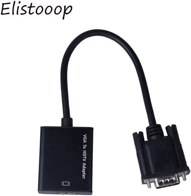 Alt view image 2 of 5 - Aomoproing VGA TO MI Converter Male to Female VGA Cable Adapter With 3.5 mm Audio Output VGA to MI for PC laptop to TV Projector