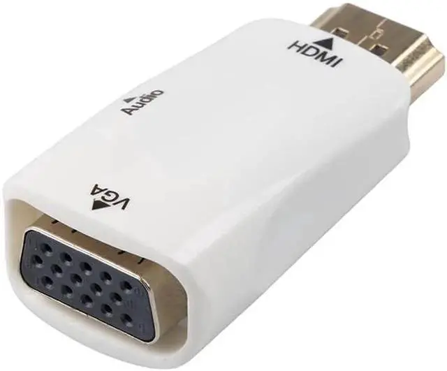 Alt view image 5 of 5 - Aomoproing Newest 1080p HDMI To VGA Adapter Converter Cable Male to Female With Audio Cable Support HD For PC Laptop