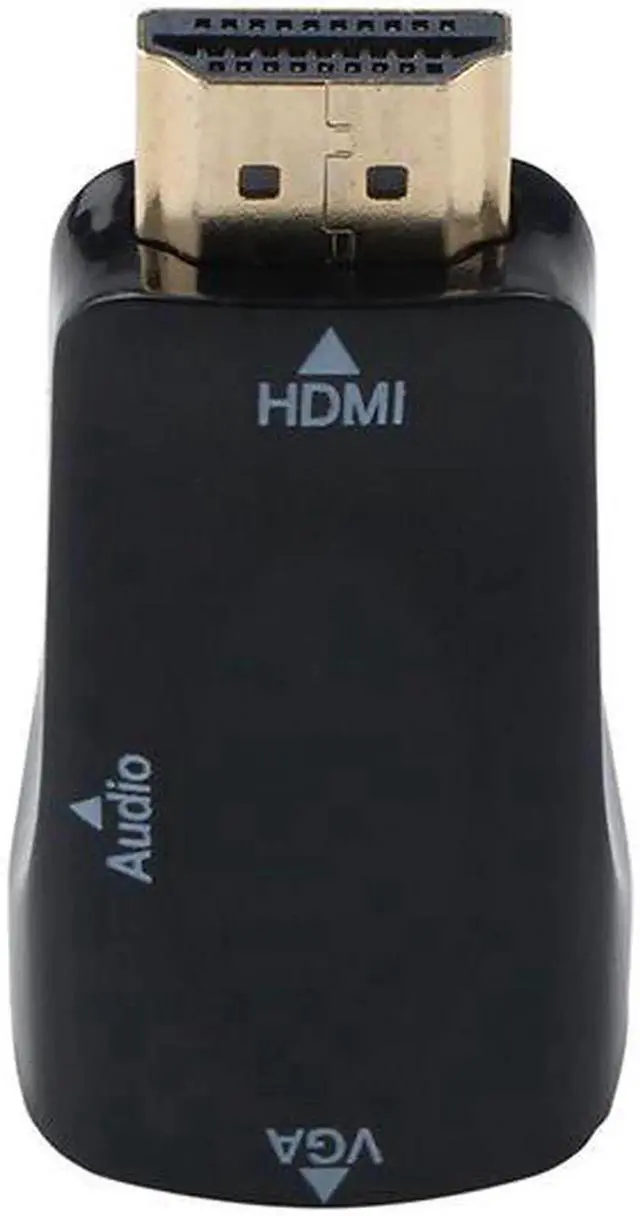 Alt view image 3 of 5 - Aomoproing Newest 1080p HDMI To VGA Adapter Converter Cable Male to Female With Audio Cable Support HD For PC Laptop