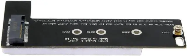 Main image of Aomoproing NVME M.2 NGFF M-Key SSD Convertor Card for 2014 Macbook Mini A1347 MEGEN2 MEGEM2 MEGEQ2 Black