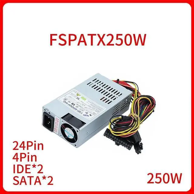 Main image of Aomoproing 250W FSPATX250W Switch Power Supply Adapter for Silent FLEX All-in-one Small 1U Power Supply 24Pin 4Pin IDE*2 SATA*2