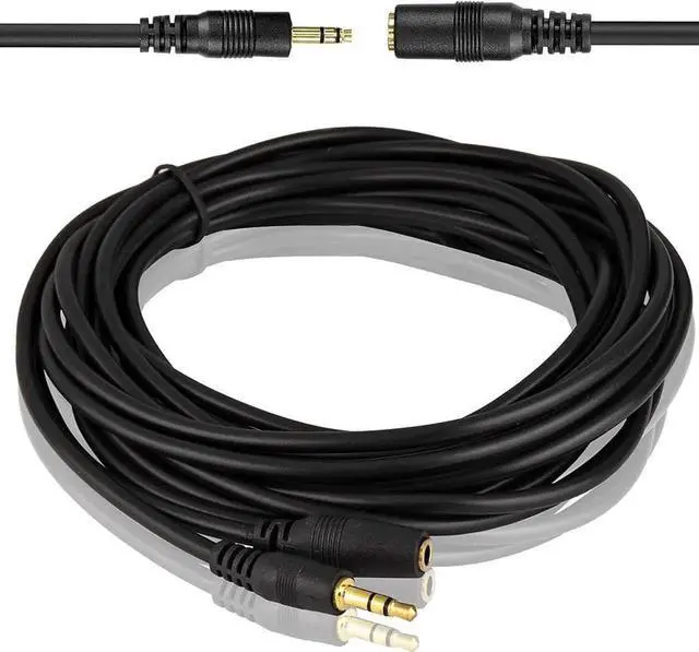 Main image of Aomoproing 5M 16 Feet 3.5mm Jack Audio Stereo Earphone M/F Extension Cable Cord Male to Female