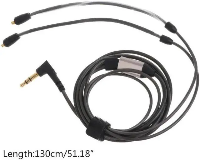 Alt view image 4 of 6 - Aomoproing 130cm Replacement Gold Plating IE90 Headphone Aux Cable Cord for SE535 425 SE846 Headphones