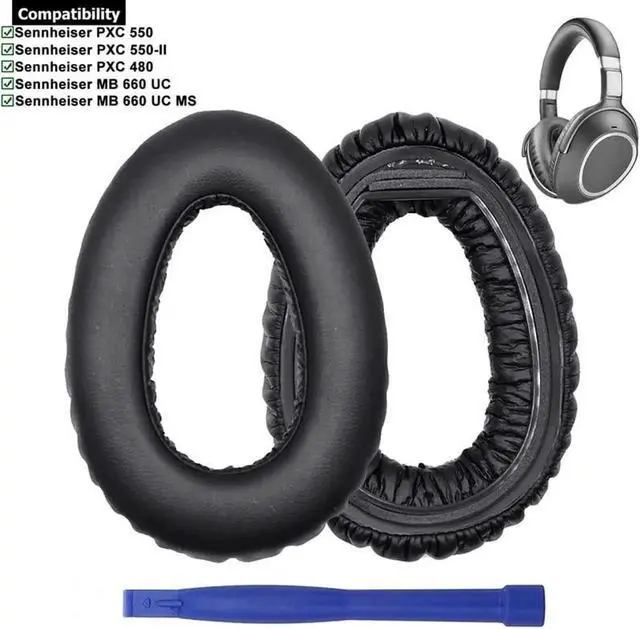 Alt view image 2 of 6 - Aomoproing Replacement Earpads Earmuff Ear Pads for Senn-heiser--PXC 550 660 Headphone