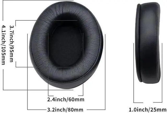 Main image of Aomoproing Replacement Foam Ear Pads Cushions for G01 Headphones High Quality Black PU Mesh Cloth Earpads(PU)