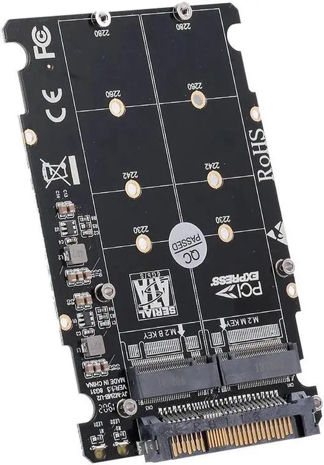 Main image of Aomoproing M.2 NGFF SSD(Key M) Key B SSD to U.2 SFF-8639 Adapter Card Converter SATA Interface is Not Supported