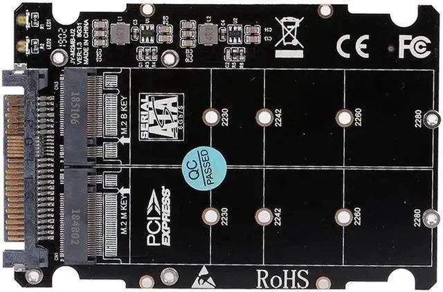 Alt view image 3 of 7 - Aomoproing M.2 NGFF SSD(Key M) Key B SSD to U.2 SFF-8639 Adapter Card Converter SATA Interface is Not Supported
