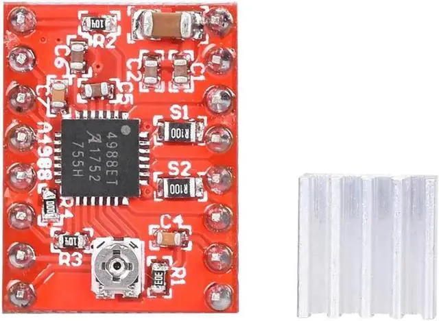 Alt view image 3 of 3 - Aomoproing 1pc 3D Printer parts A4988 Stepper Motor Driver Module with Heatsinks Reprap Board Suitable Ramps 1.4 For 3D Printer