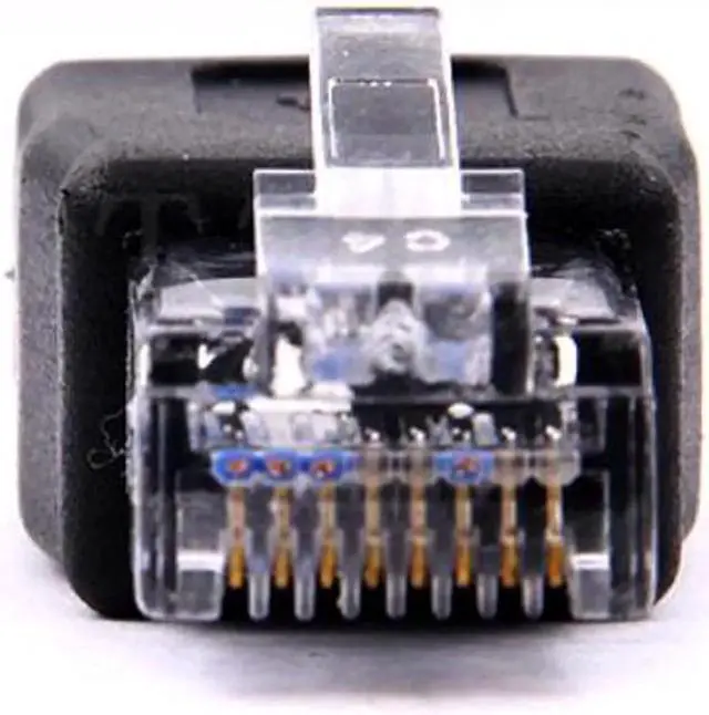 Alt view image 2 of 3 - Aomoproing 1pcs Crystal Head RJ45 Male to USB 2.0 AF A Female Adapter Connector Laptop LAN Network Cable Ethernet Converter plug