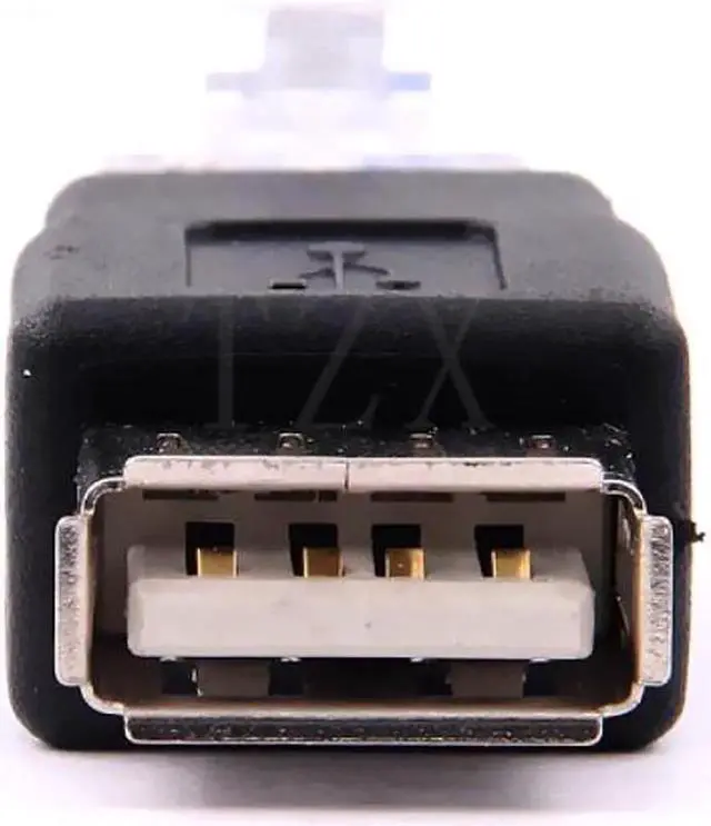 Alt view image 3 of 3 - Aomoproing 1pcs Crystal Head RJ45 Male to USB 2.0 AF A Female Adapter Connector Laptop LAN Network Cable Ethernet Converter plug