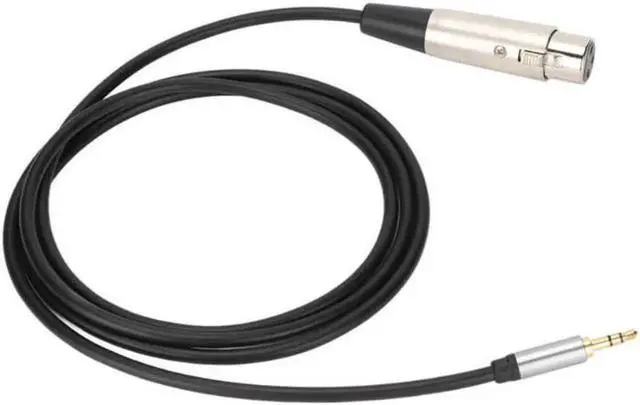 Alt view image 3 of 4 - Aomoproing 1.5m XLR Female to 3.5mm Male Adapter Cable HiFi Plug and Play Sound Line with Shielding for Microphones Mixers Power Amplifiers