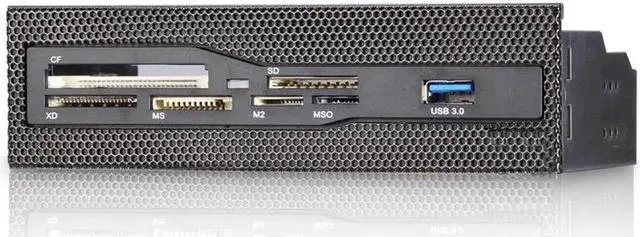 Alt view image 3 of 6 - U2CR525U3 5.25 inch PC Case Mesh Front panel All-in-1 Multifunction CF/XD/MS/M2/SD/TF Internal USB 2 .0 Card Reader USB Flash Memory w/ USB 3.0 Port