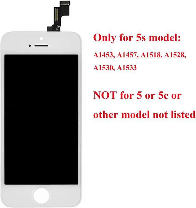 Alt view image 2 of 7 - OEM Quality Display iPhone 5S & SE White Replacement LCD Touch Screen Digitizer