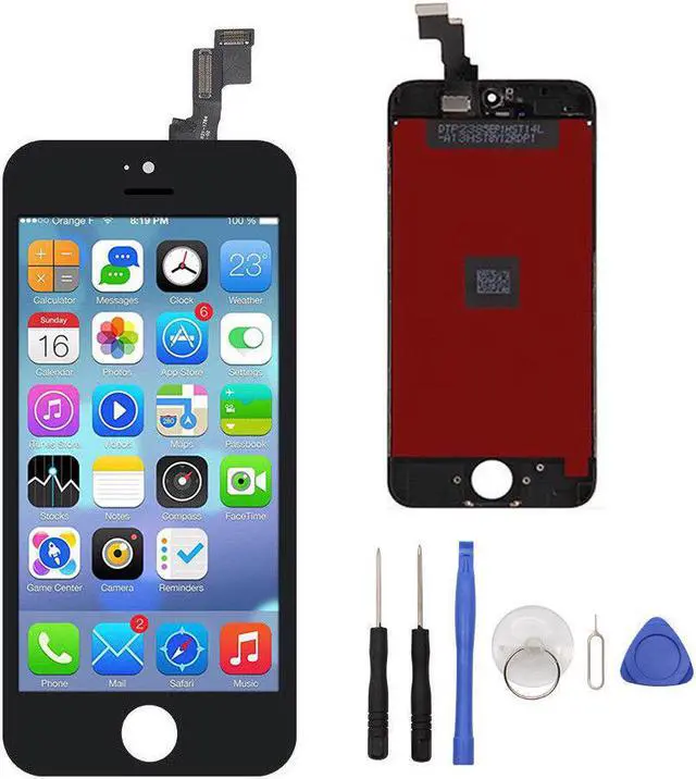 Main image of OEM Quality Display iPhone 5s & SE Black Replacement LCD Touch Screen Assembly + Tools