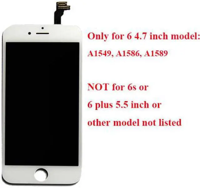 Alt view image 4 of 7 - New OEM Replacement Touch Screen Digitizer + LCD Display Assembly for iPhone 6 6G White with Tools