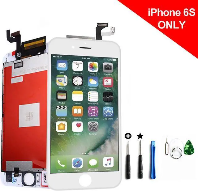 Main image of New For iPhone 6S White LCD Touch Screen Digitizer Glass Assembly Replacement + Tools