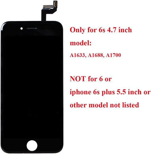 Alt view image 7 of 7 - New For iPhone 6S 4.7" Premium Quality Replacement Black LCD Display Screen Touch Digitizer + Tools