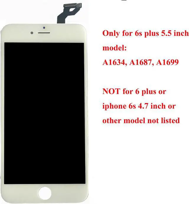 Alt view image 7 of 7 - New Premium Quality iPhone 6S Plus White LCD Replacement Touch Screen Digitizer Assembly