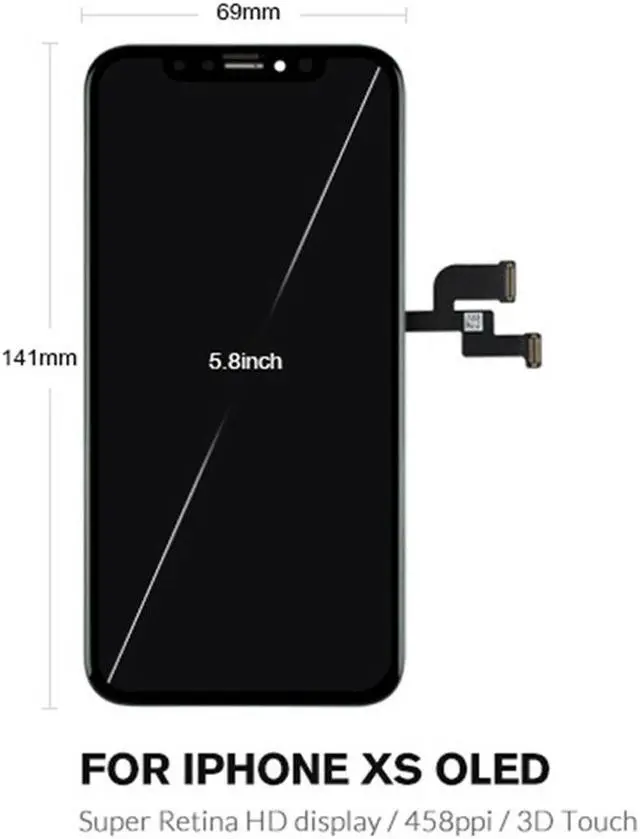 Alt view image 2 of 6 - New For iPhone XS Premium Quality LCD Screen Replacement Digitizer Assembly Display