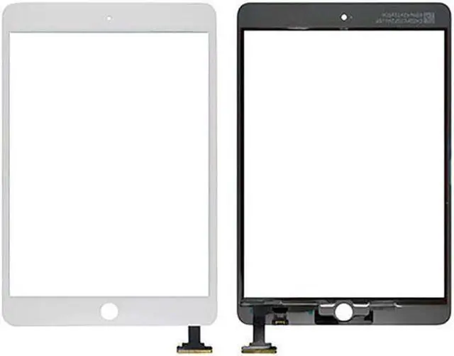 Alt view image 4 of 7 - New For iPad Mini 3 Screen Glass Touch Digitizer Replacement With Home Button White